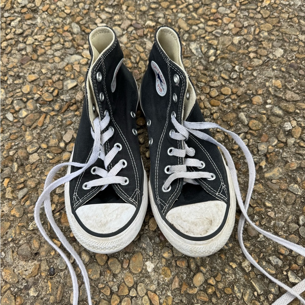 Converse Black and White High-Top Sneakers